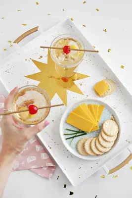 Gold Star Serving Tray (Perfect For New Year