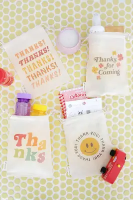 Cloth Party Favor Bags (With Free Printable!)