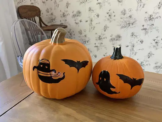 Real and faux pumpkins