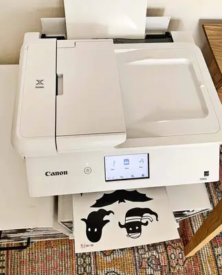 Printing the pumpkin designs