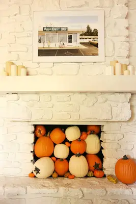 Tips for Filling a Fireplace with Pumpkins