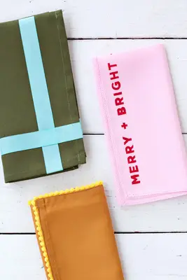 Klæd dine middagsservietter op