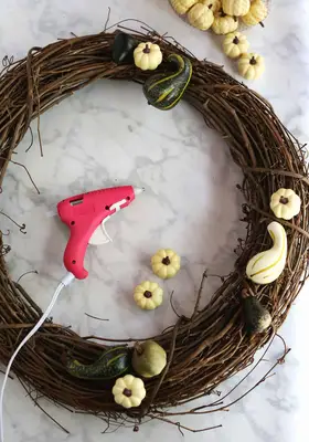 DIY Tiny Gourds Wreath