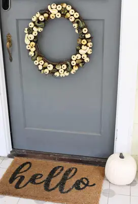 DIY Tiny Gourds Wreath