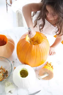 Glass Bead Jack-O-Lanterns 