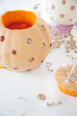 Glass Bead Jack-O-Lanterns 
