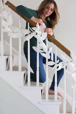 Paper Leaf + Mandarin Garland