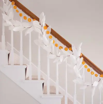 Guirlande de mandarin à feuilles de papier