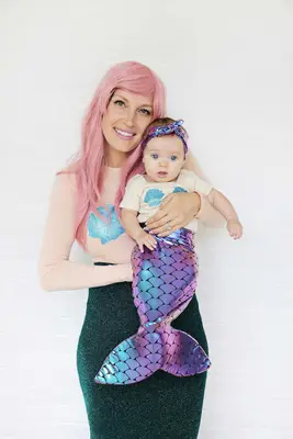 Mother + Daughter Mermaid Costume DIY 