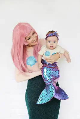 Mother + Daughter Mermaid Costume DIY 