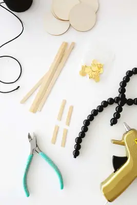 wooden popsicle sticks cut into 4 pieces