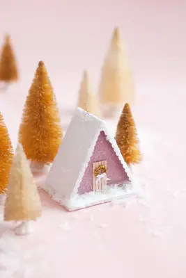 A-Frame Putz House Ornament