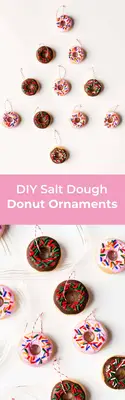DIY Salt Dough Donut Ornaments