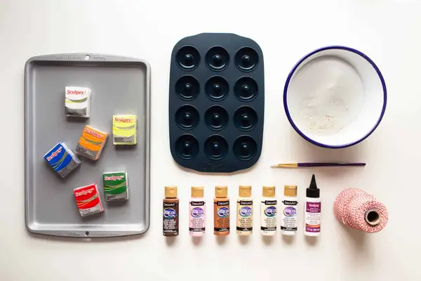 DIY Salt Dough Donut Ornaments