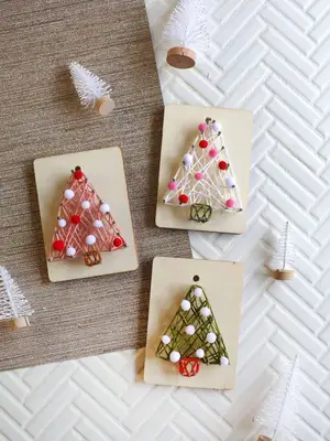 DIY String Art Ornaments