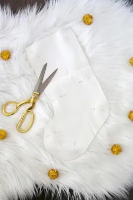 Faux Suede Fringe Stocking DIY