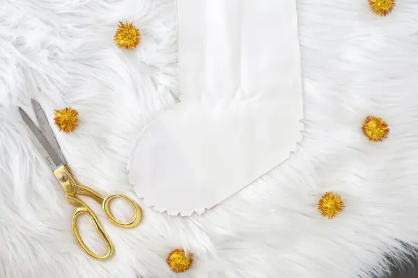 Faux Suede Fringe Stocking DIY