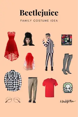 Family halloween costume ideas from Beetlejuice