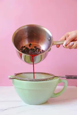 Hibiscus Sour + Heart Stencil DIY