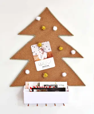 Easy DIY Holiday Card Holder