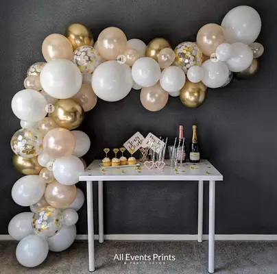 gold balloon garland