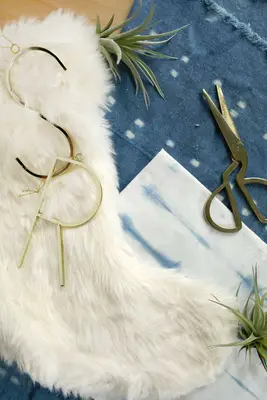 Indigo Christmas Stocking DIY