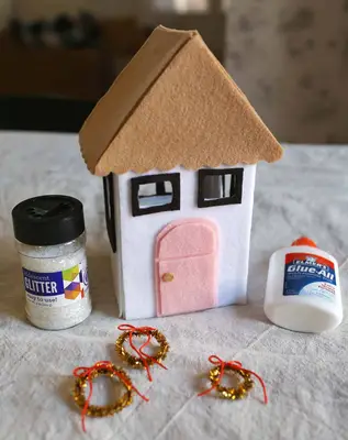 House Christmas Tree Topper DIY