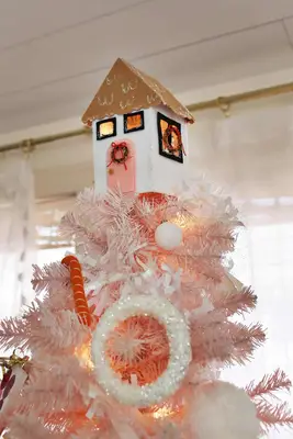 House Christmas Tree Topper DIY