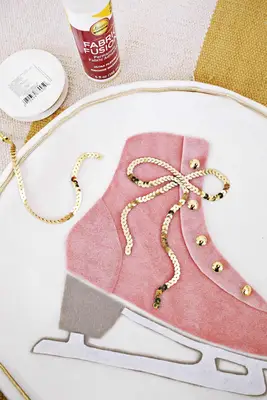 Ice Skate Pillow DIY!