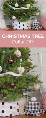 Rope Christmas Tree Collar DIY