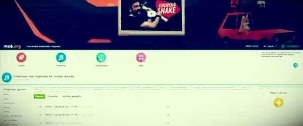 צילום מסך של אתר Mob.org