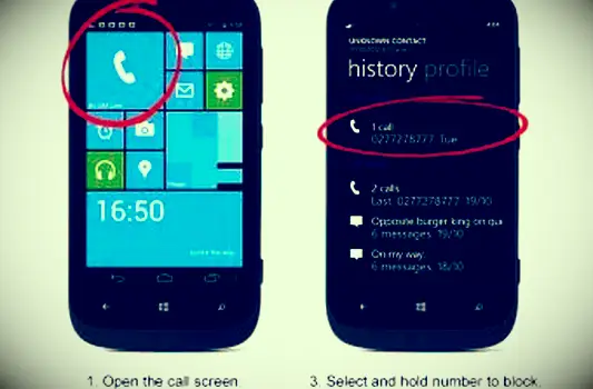 WindowsPhoneの画面