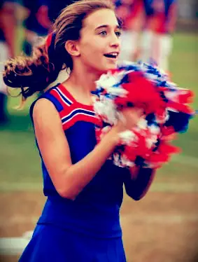 Pom-pom girl en action