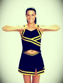 מעודדות מראה תנועת T שבורה