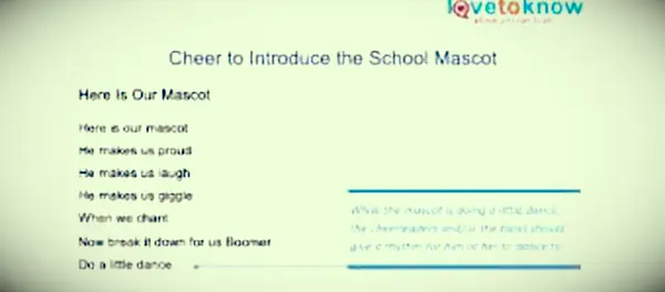 okrzyki za wprowadzenie szkolnej maskotki do druku