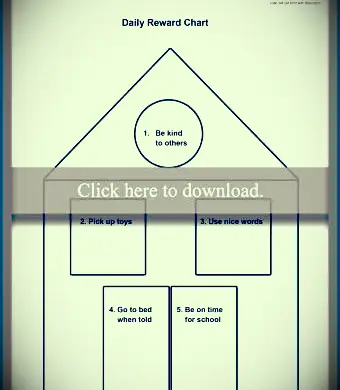 Inicio Tabla de Comportamiento de Recompensa Diaria Imprimible