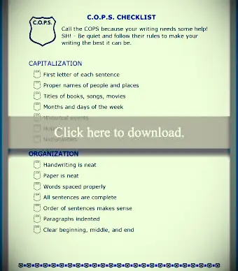 SH! Lista di controllo per la scrittura e la modifica di COPS