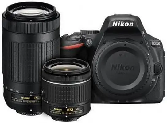 Kit de lente dupla SLR digital Nikon D5500 formato DX