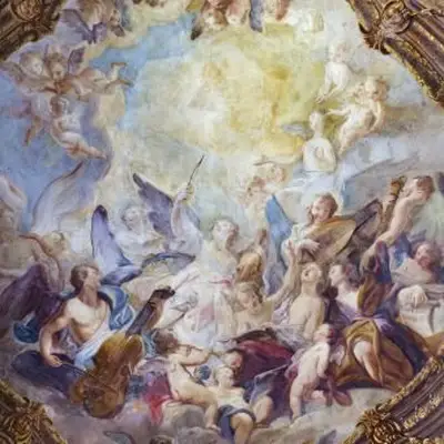 Imagen de un coro celestial