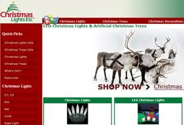 Negozio online di luci di Natale ecc.
