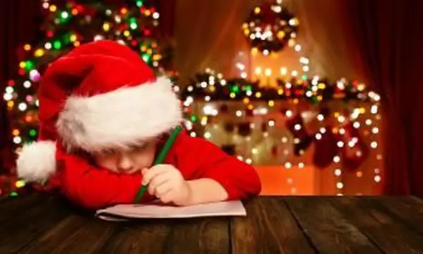 4 modelos divertidos de lista de desejos de Natal para impressão para crianças