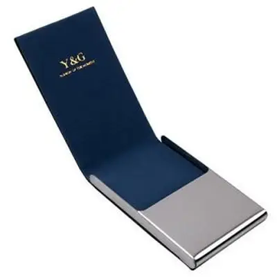 Y&G YDC06 Czarne skórzane etui na karty