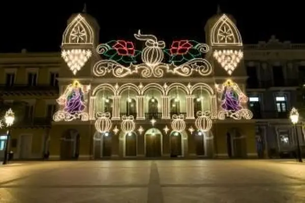 San Juan Public Square의 크리스마스 불빛