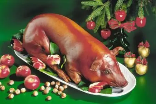 크리스마스 훈제 돼지