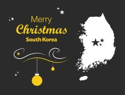 Südkoreanische Weihnachtskarte