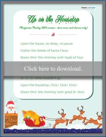 Up on the Housetop Songtext