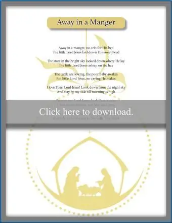 Away in a Manger Song Lyrics