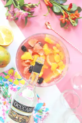 Sparkling Hibiscus Sangria