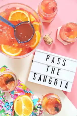 Sparkling Hibiscus Sangria