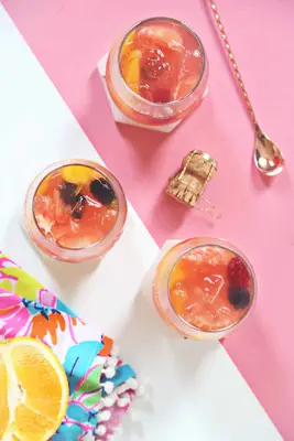 Sparkling Hibiscus Sangria